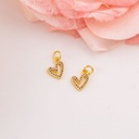 Dije de corazon mini (lila) con micropave