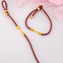 Pulsera ajustable baño 18k