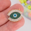 DIJE OJO TURCO MICROPAVE VERDE