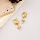 Dije para rosario Virgen baño 18k