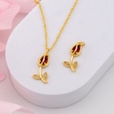 Dije tulipan baño 18k