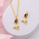 Dije tulipan baño 18k