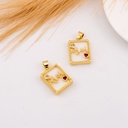 Dije Mama e Hijo con zirconias baño 18k