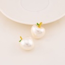 Dije de manzana 20mm baño 18k