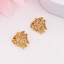 Enlace de pez con zirconias baño 18k