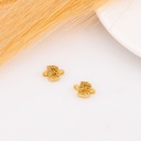 Enlace de inicial con zirconias baño 18k