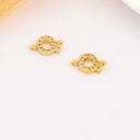 Enlace de inicial con zirconias baño 18k