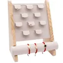 Exhibidor para aretes, pulseras o relojes en madera 32 x 16.5 x 26.5 cm