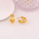 Argollas solidas baño 18k