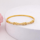 Brazalete con zirconias baño 18k