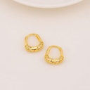 Argollas minis con zirconias baño 18k