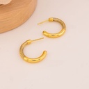 Argollas con zirconias baño 18k