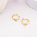 Patente con argollita baño 18k