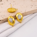 Patente perla natural engastado en goldfilled