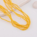 Hematita redonda de 2 mm con baño 18k