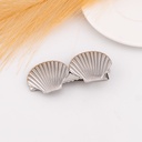Gancho de pelo de concha de mar acero inoxidable plat