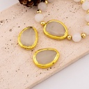 Separador de piedra natural engastado en goldfilled