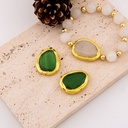 Separador de piedra natural engastado en goldfilled