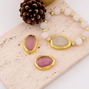 Separador de piedra natural engastado en goldfilled