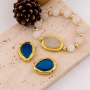 Separador de piedra natural engastado en goldfilled