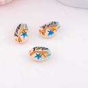 Separador concha de mar con dibujo florida