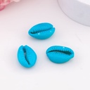 Separador concha de mar de colores azul