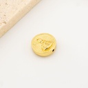 Separador redondo religioso virgen de Suyapa baño 18k -15 mm