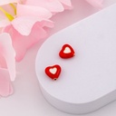 Separador de corazon esmaltado baño 18k