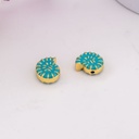 Separador de caracol esmaltado baño 18k azul