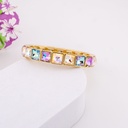 Pulsera elastica tornasol baño 18k