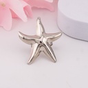 Anillo ajustable de estrella de mar baño 18k