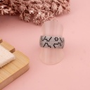 Anillo con zirconias baño 18k