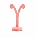 Exhibidor para aretes rosa