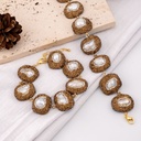 Pulsera de perlas barrocas con Rhinestone