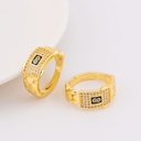 Anillo ajustable  con zirconias baño 18k