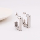 Aretes solidos tipo c BAÑO 18K