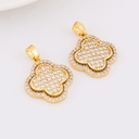 Dije Trebol Micropave baño 18k