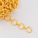 Cadena acero baño 18k