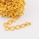 Cadena acero baño 18k