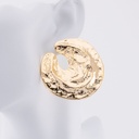 Aretes Chunky stud livianos baño 18k dorado