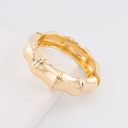 Pulsera Brazalete chunky solido baño 18k dorado
