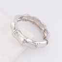 Pulsera Brazalete chunky solido baño 18k plateado