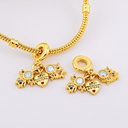 Charm estilo pandora best sister con zirconias baño 18k