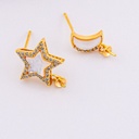 Patentes madre perla y micropave luna y estrella