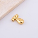 Dije letras del abecedario baño 18k letra T