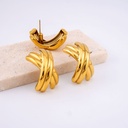 Aretes trenzados en acero
