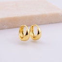 Aretes Huggies baño 18k