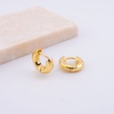 Aretes Huggies baño 18k