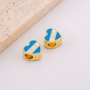  Separador HONDURAS forma de corazon esmaltado y baño 18k