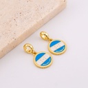  Dije estilo Charm HONDURAS  esmaltado micropave y baño 18k